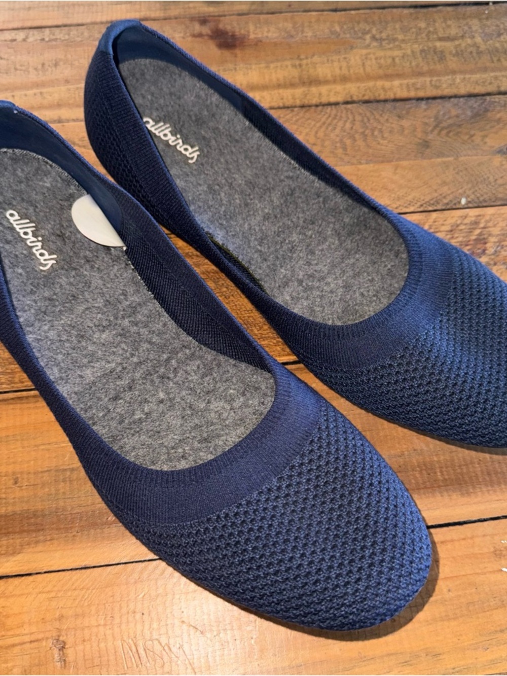 allbirds Navy Knit Women's Ballet Flats